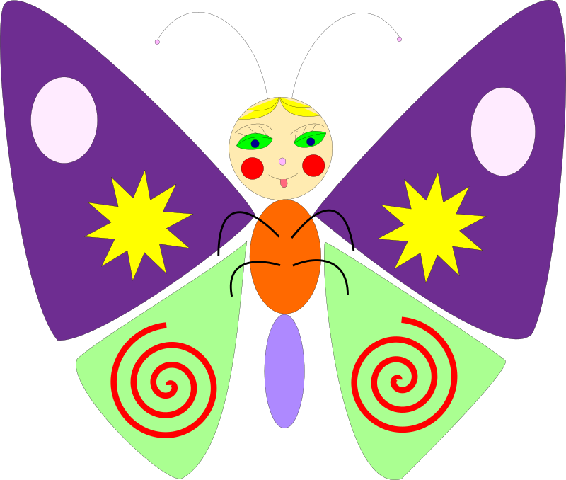 cartoon butterfly