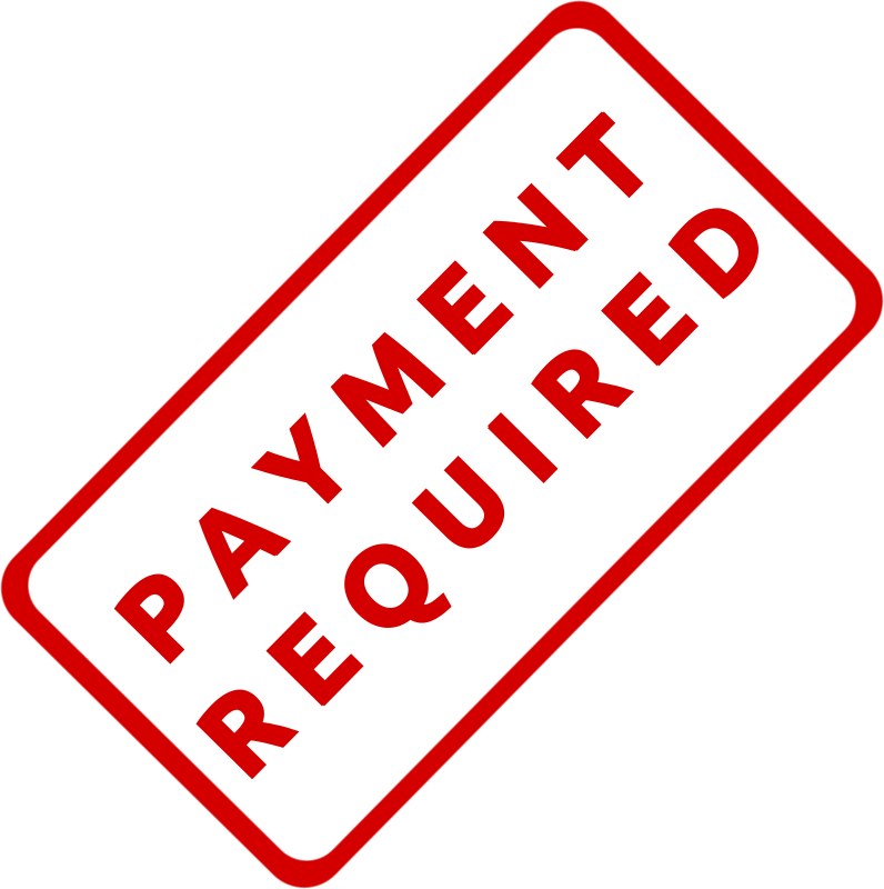Payment Required Business Stamp 1