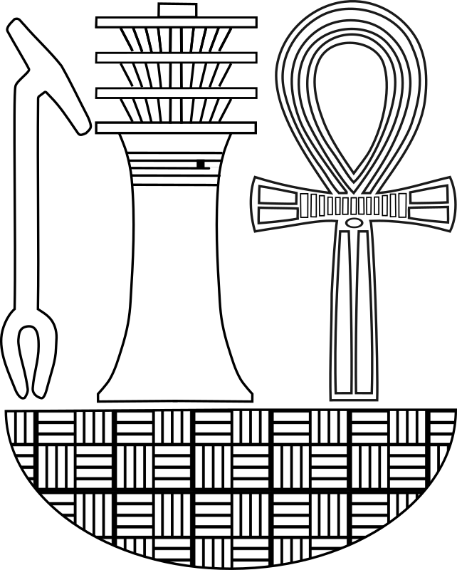  Was, djed, ankh from Old Egypt