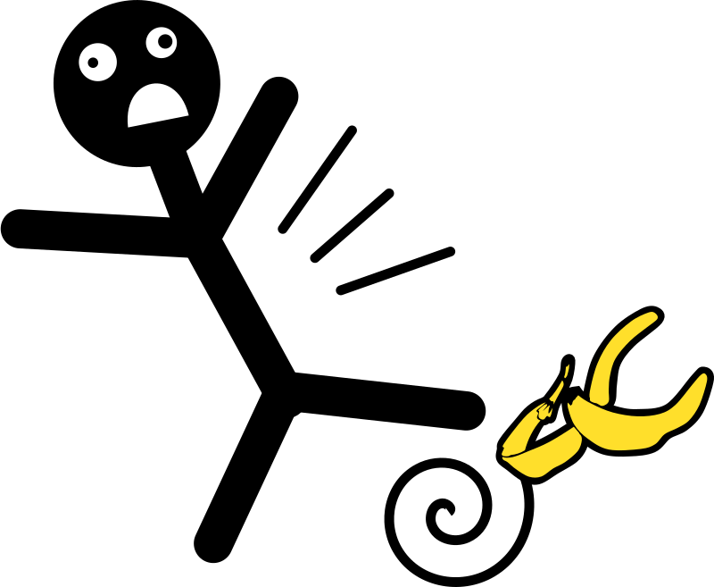 Falling - Slipping on Banana Peel