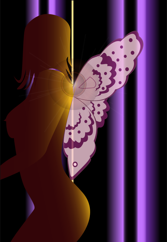 butterfly woman