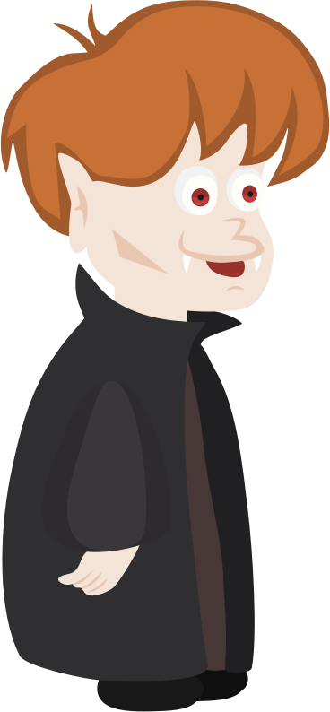 Young vampire character