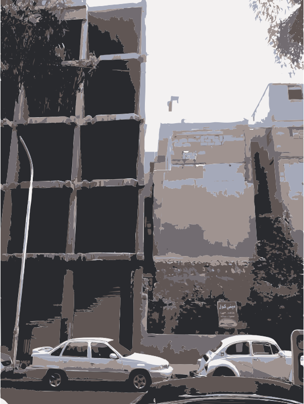 Broken Damascus Building