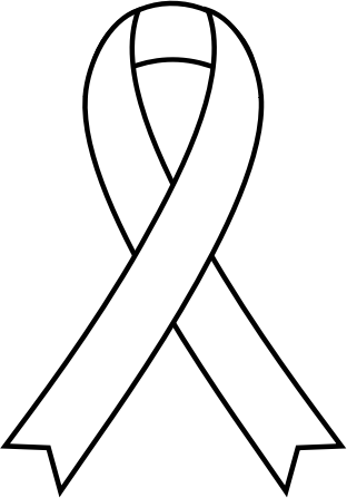 White Awareness Ribbon