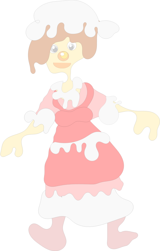 Woman in pink dress