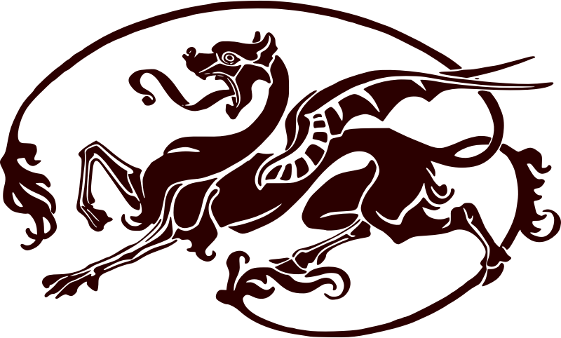 Art nouveau dragon
