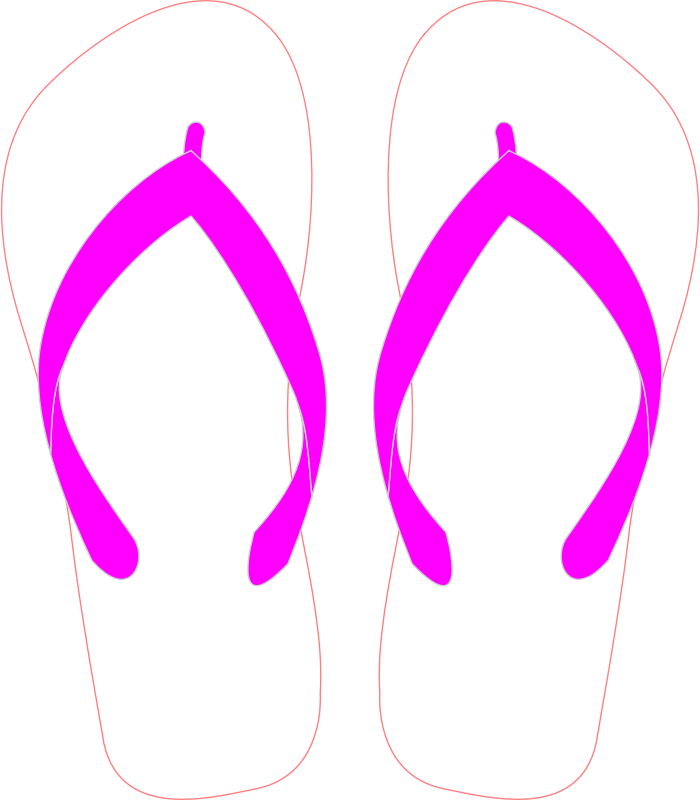 Flipflops with Pink Strap