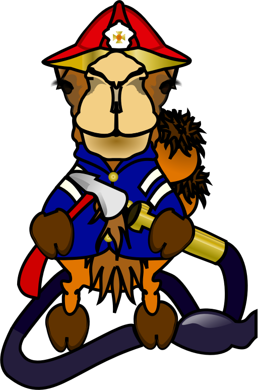 Comic Camel - Fireman