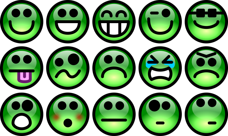 Glossy Smiley Set 2