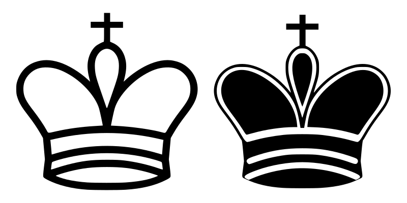 Chess tile - King