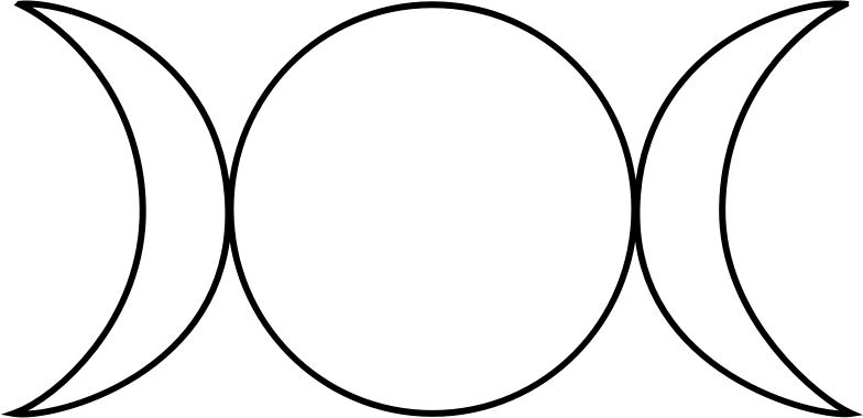 Wiccan triple goddess symbol