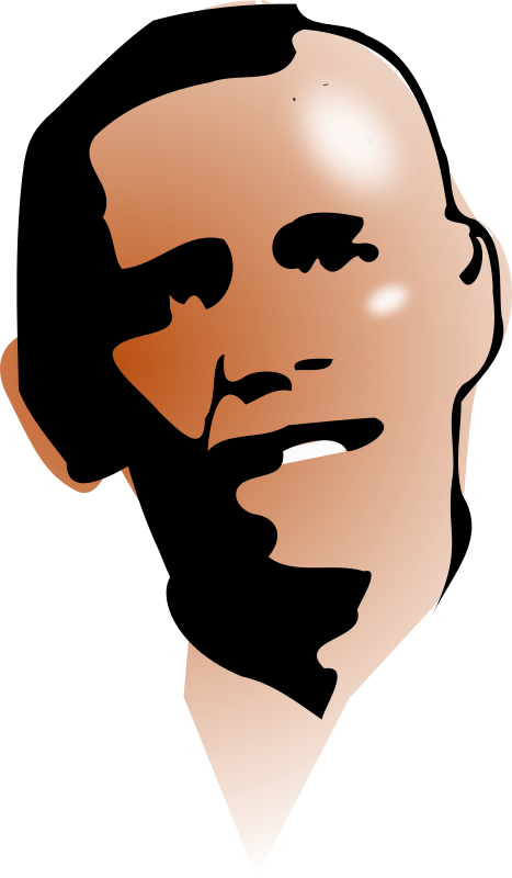 obama portrait colored