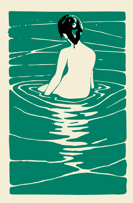 Lady in an Onsen