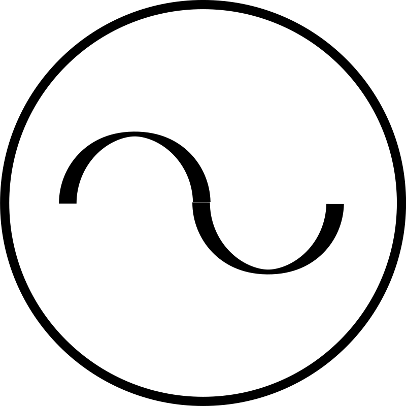 RSA IEC AC Source Symbol