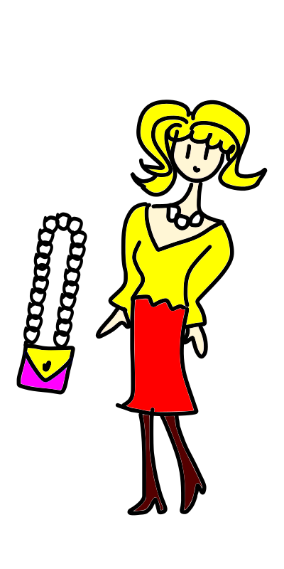 lady with a handbag