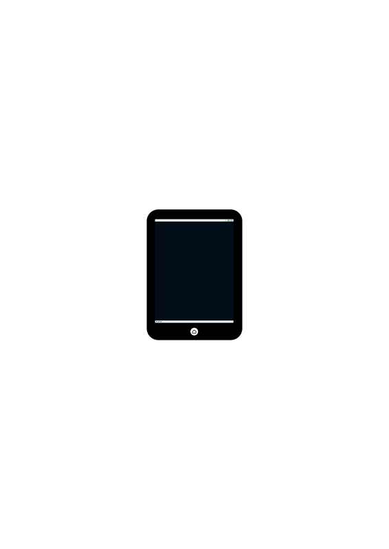 Tablet display color and status bar