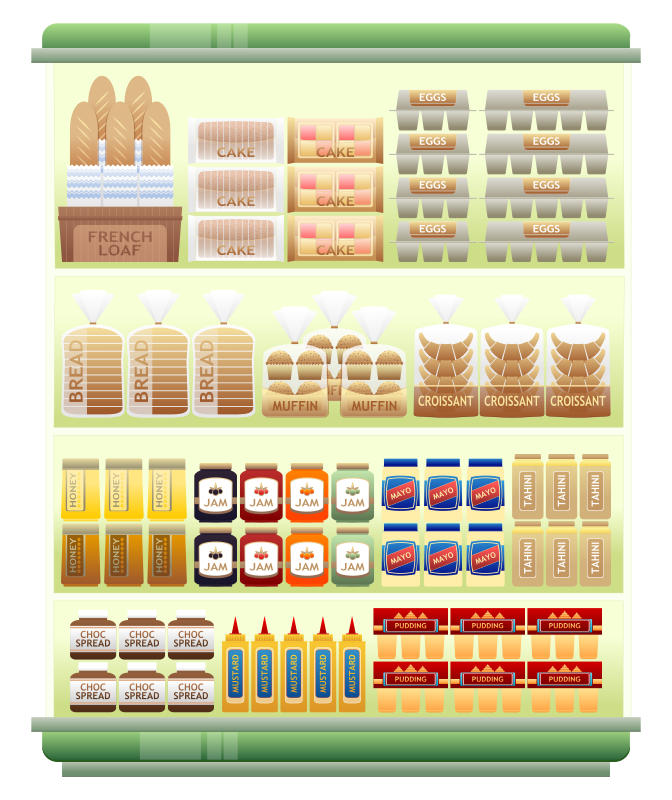 Supermarket Goods Shelf 5