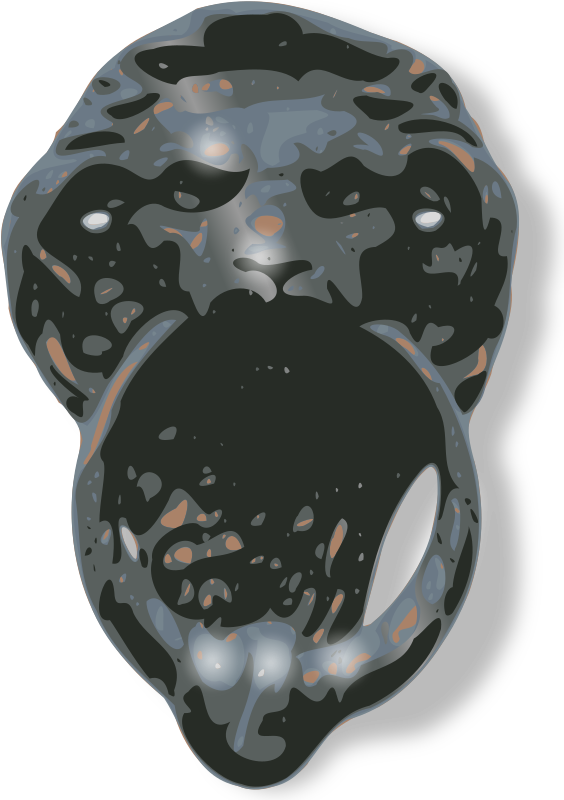 Lion-Face Door Knocker