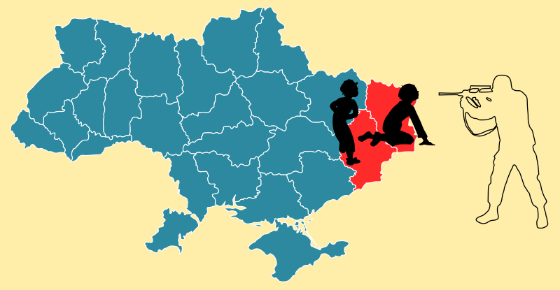 Russian army shoots Ukrainian Citizens