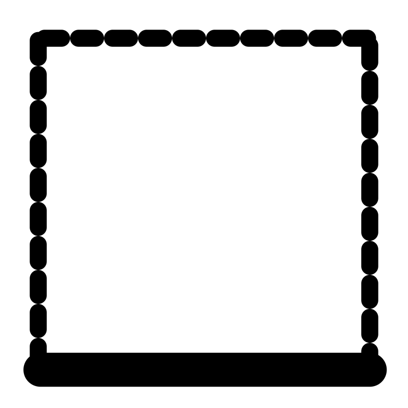 mono borderbottom