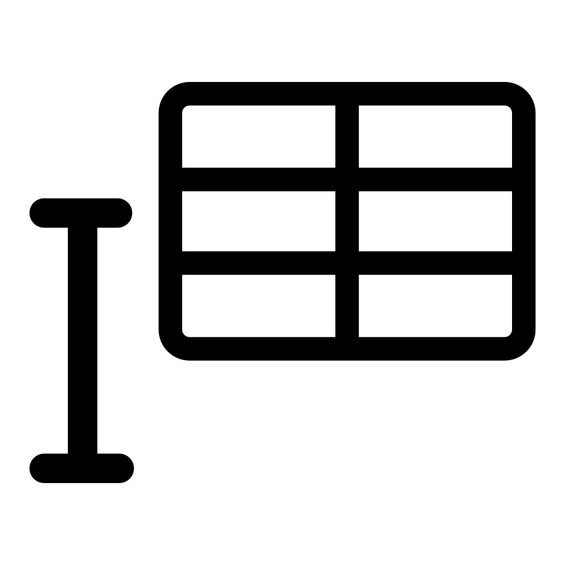 mono inline table