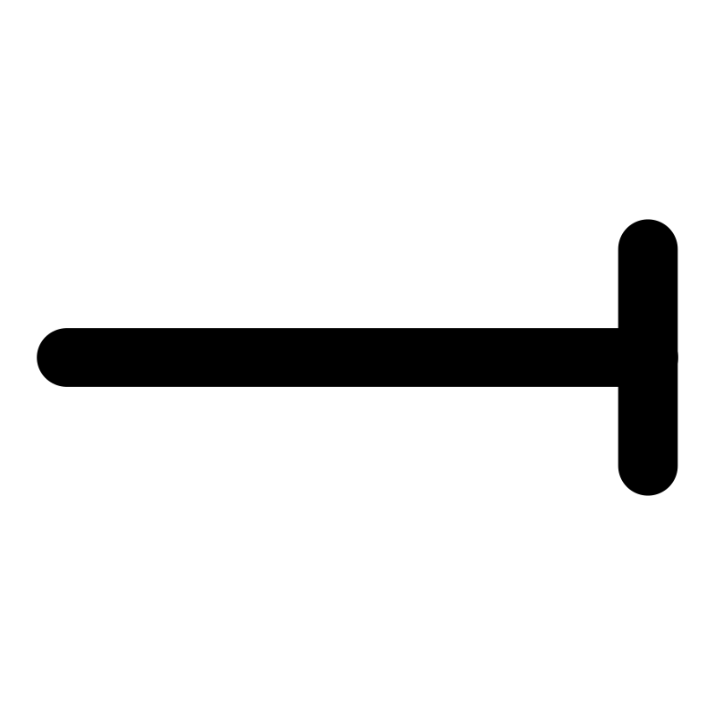 mono line dimension line end