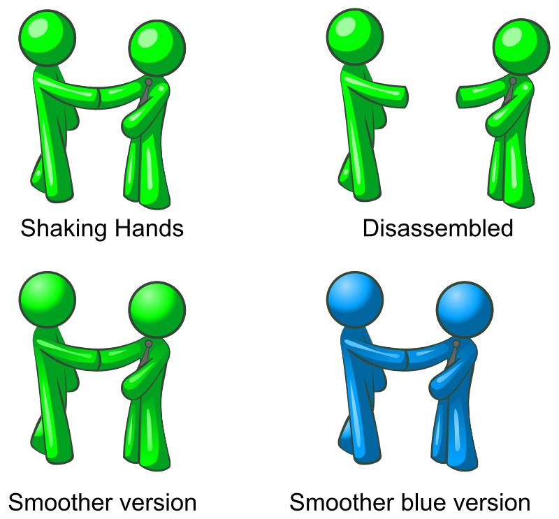 Men Shacking Hand (4 differents versions)