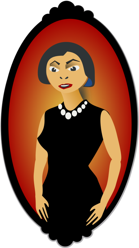 Women portrait in red