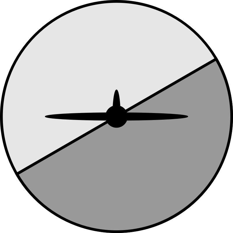 Artificial horizon inside-out