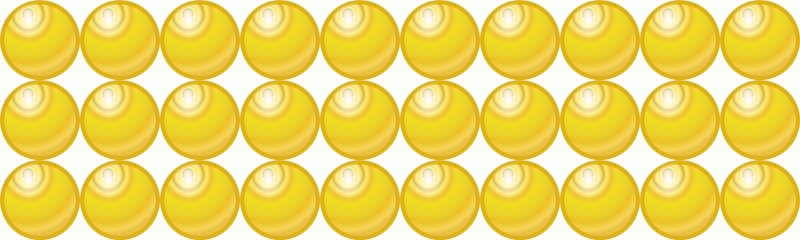 Beads quantitative picture for multiplication 3x10