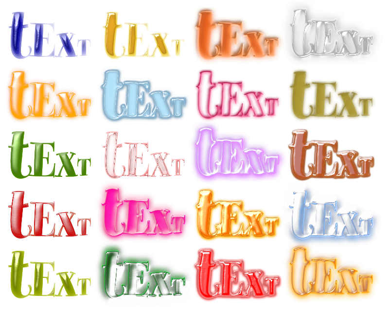 Gloss and Bump for Text