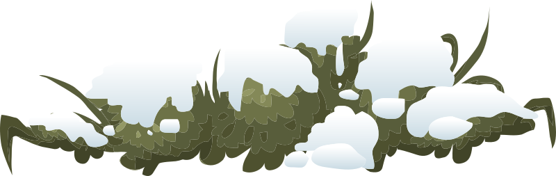 Alpine Landscape Snow Bush 01c Al1