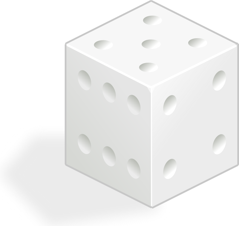 white dice