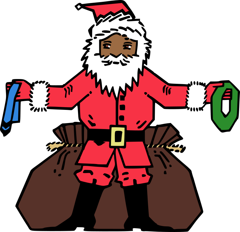 Santa Giving Presents