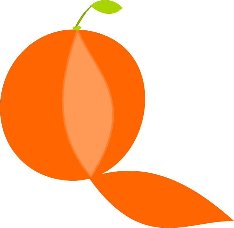 Peeled orange