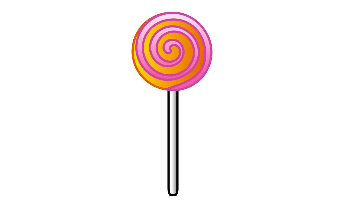 Striped lollipop