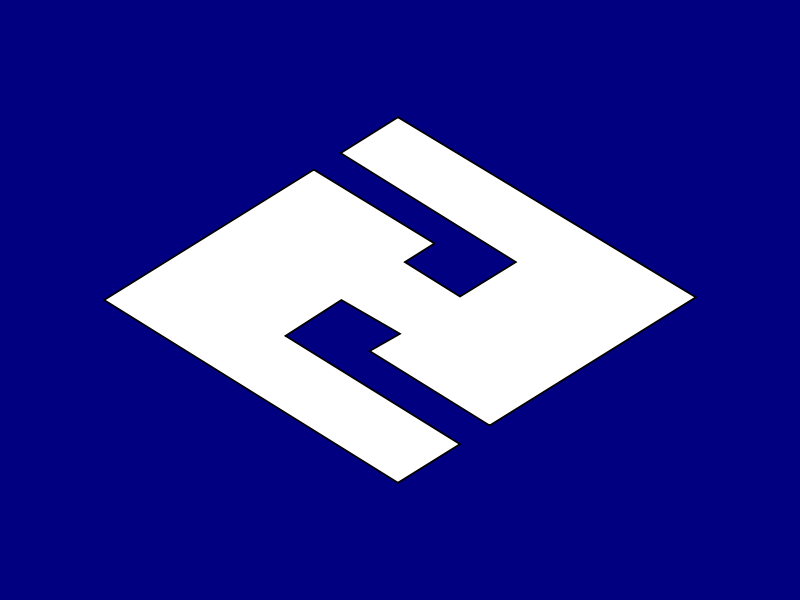 Flag of Hokuryu, Hokkaido