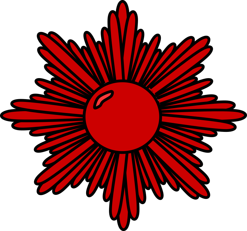Red starburst