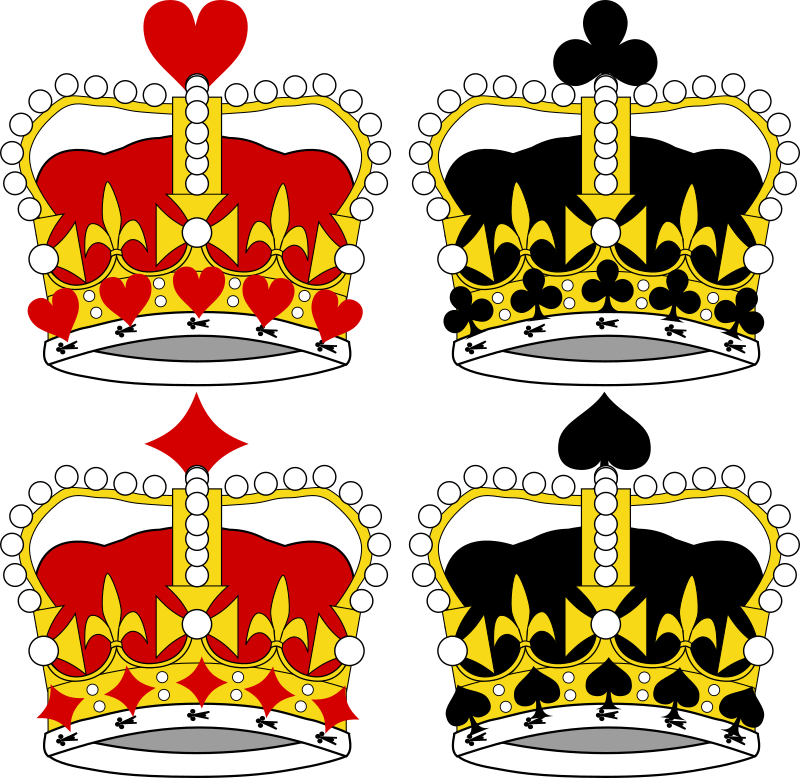Stylized Crowns for Card Faces