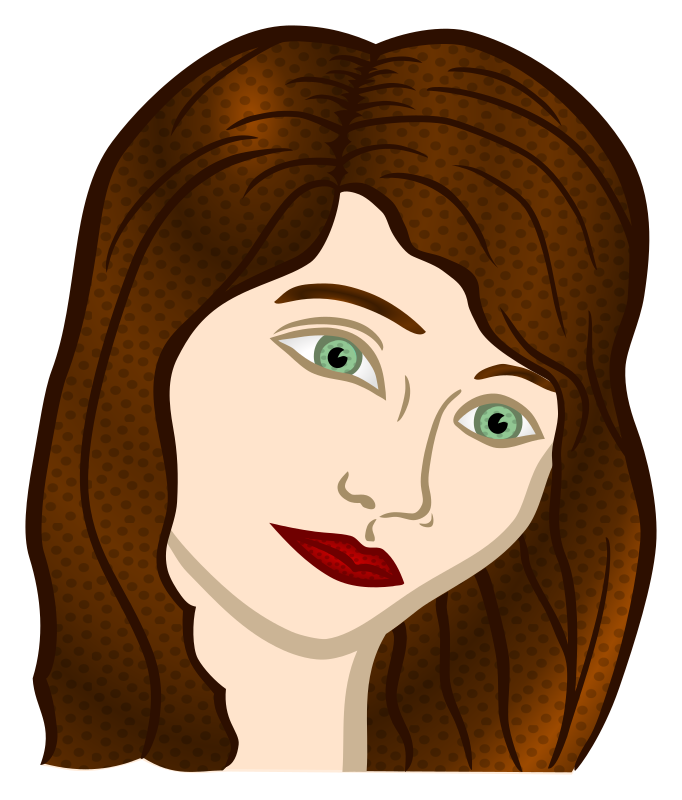 woman face - coloured
