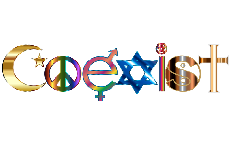 COEXIST Ornate With Stroke