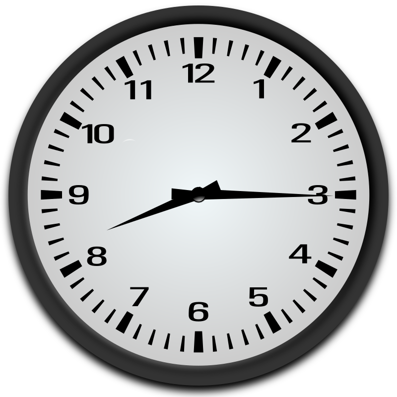 Quarter past 8 o'clock