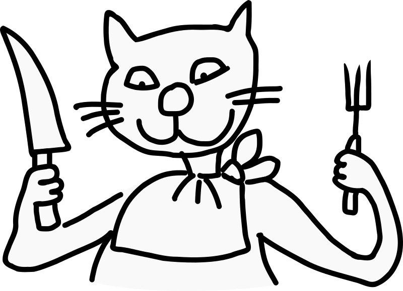 Eating cat