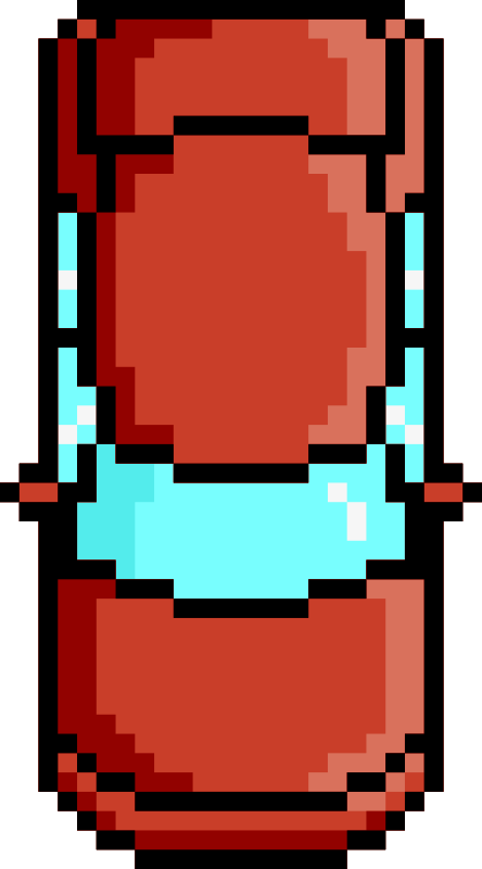 Pixel Car Red Front