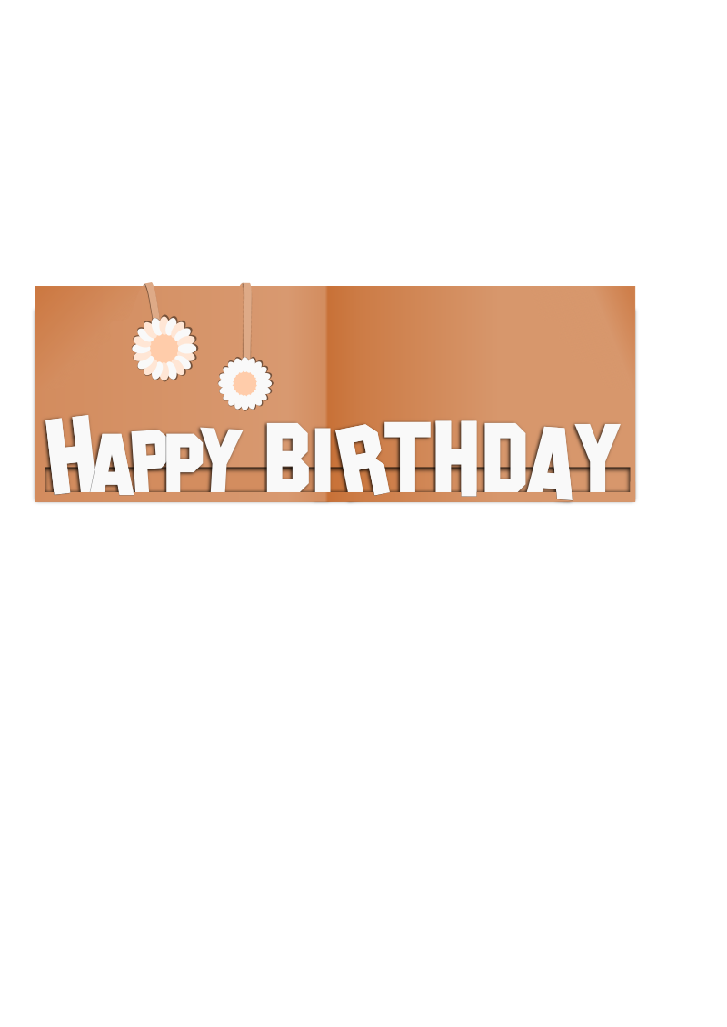 Happy Birthday Paper Card