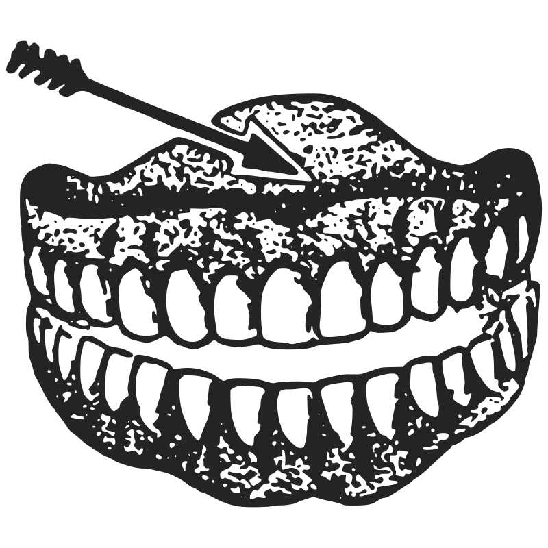 Dentures Teeth with Arrow