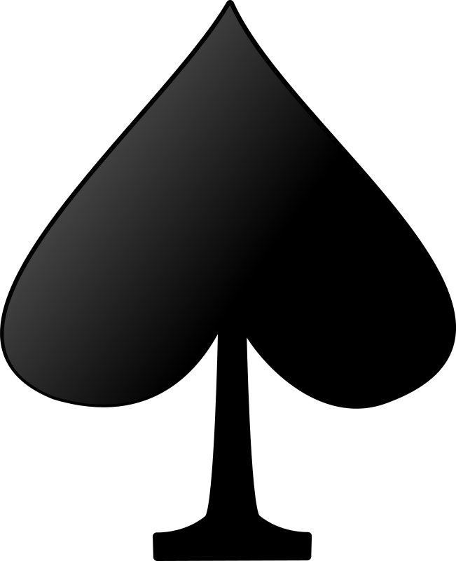 Card symbols: Spade
