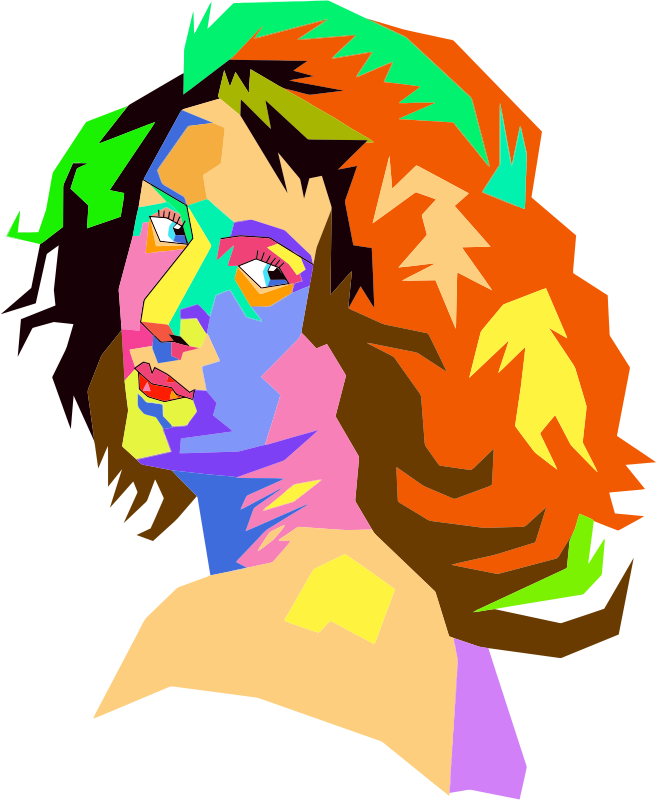 Pop Art Female Face