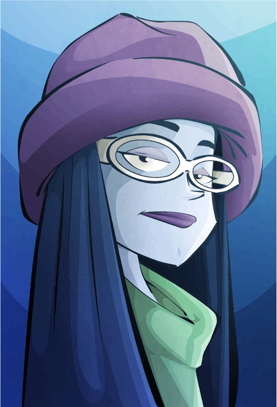 Cartoon Girl Portrait