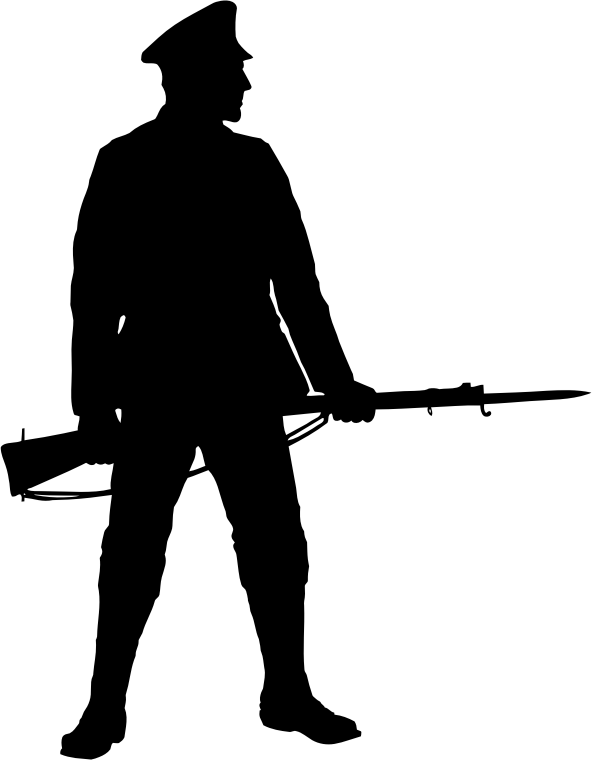 Soldier With Rifle Silhouette